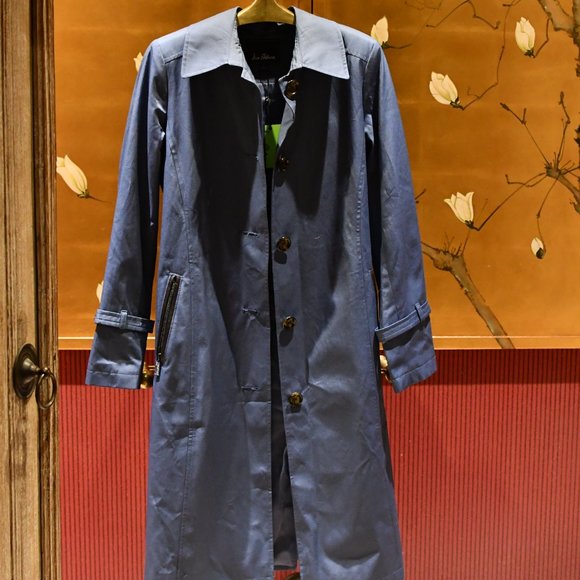 Limited time offer - NWT Sam Edelman Trench in Soft Dusty Blue - Picture 8 of 15